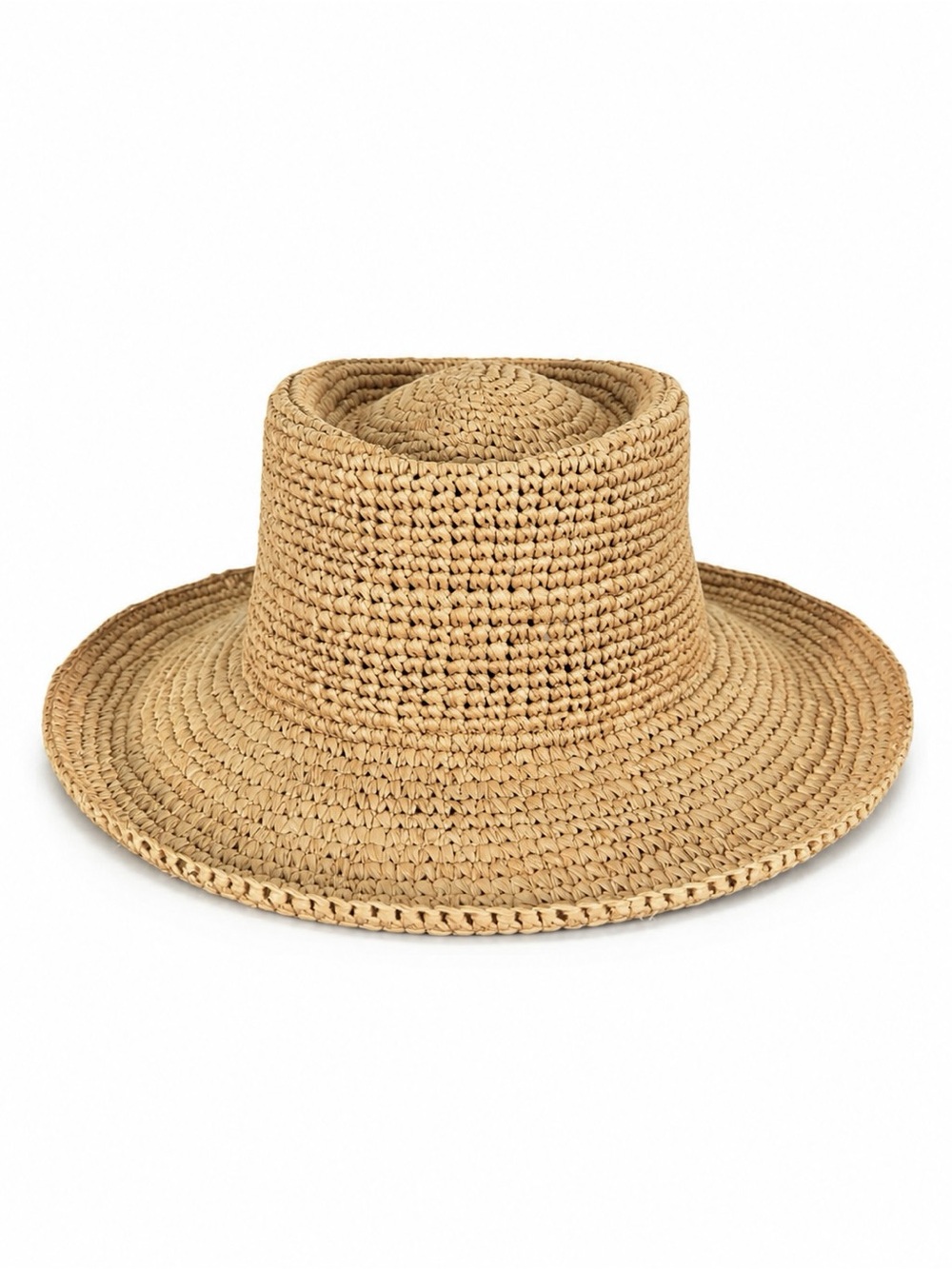 Vintage Scala Collezione Raffia Wide Brim Sun Hat
